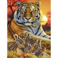 thumbnail image 1 of 5D DIY Diamante Pintura Tigre León Cuadrado Completo Diamante Mosaico Pared Likrtyny Arte deco, 1 of 8