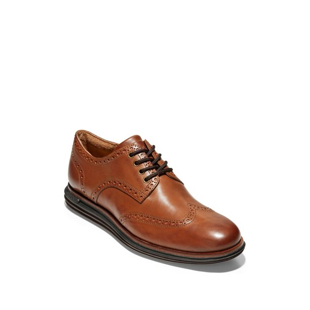 cole haan original grand cognac wingtip oxfords