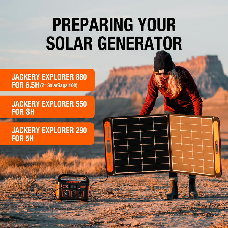 Jackery SolarSaga100 100W Solar Panel - Walmart.com