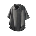 thumbnail image 4 of Men's Texture Lapel Shirt, Classic Turn down Collar Soft T-Shirt Tops for Golf Business Casual Daily Wear Gray 4XL, 4 of 9