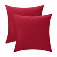thumbnail image 1 of Funda de almohada decorativa Jeneoo, 2 unidades, 45 x 45 cm, lino rojo, 1 of 7