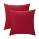 thumbnail image 1 of Fundas de almohada decorativas Jeneoo, 2 unidades, 50 x 50 cm, lino rojo, 1 of 7