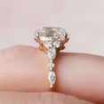 thumbnail image 6 of Jewelerix Gorgeous Moissanite Diamond Wedding Ring Delicate Yellow Gold Vermeil Engagement Ring Elegant Oval Cut Valentine Day Gift Ring, 6 of 8