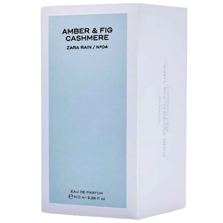 Zara Rain N°04 Amber and Fig Cashmere Perfume for Women Warm Woody