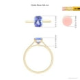 thumbnail image 4 of Angara Natural 1.6 Ct. Tanzanite Fashion Ring in 14K Yellow Gold for Women (Ring Size: 12), 4 of 9