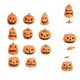 thumbnail image 1 of Decoraciones de calabaza Macarena de resina para Halloween 10 piezas Naranja Amarillo, 1 of 8