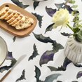 thumbnail image 4 of Halloween Tablecloth 60x60 Inch Round, Bats Washable Table Cover for Party Picnic Dinner Decor, 4 of 6