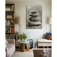 thumbnail image 3 of AVOI Zen Wall Art Gray Poster Spa Stones Picture Zen Canvas Prints for Bathroom Yoga Meditation Room Living Room Bedroom Home Office Decor(Zen-4) Unframe: 8x10in, 3 of 5