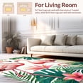 thumbnail image 2 of ODIKA 3'x5' Machine Washable Non-Slip Area Rug, Chic Palm Leaf Design High Traffic Rug, Pink, 30107, 2 of 7