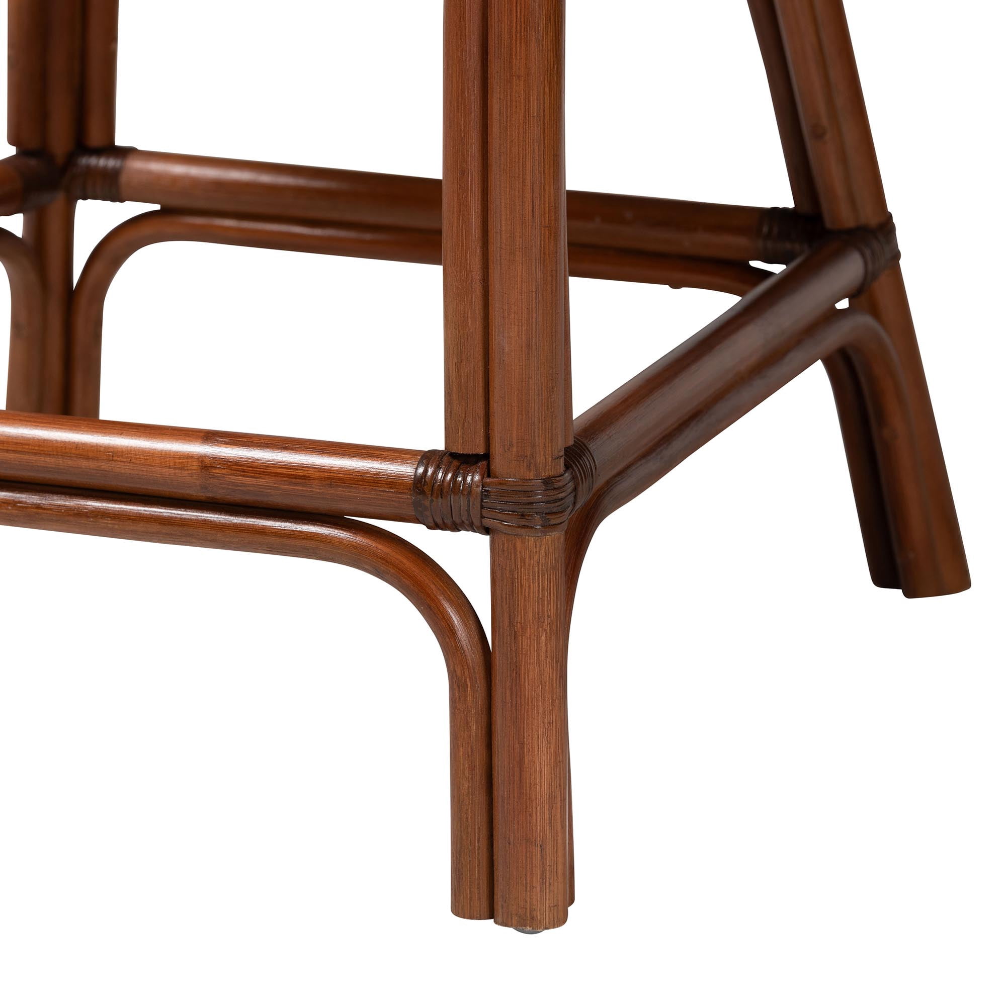 bali & pari Petra Boho Counter Stool, Counter Height, Espresso