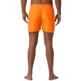 thumbnail image 3 of INSPIRE CHIC Men's Casual Lightweight Solid Color Elastic Waist Drawstring Summer Beach Board Shorts 32 Orange, 3 of 6