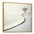 thumbnail image 2 of Designart "Minimalistic Winter Views III" Winter Landscape Floater Framed Canvas Prints, 2 of 5
