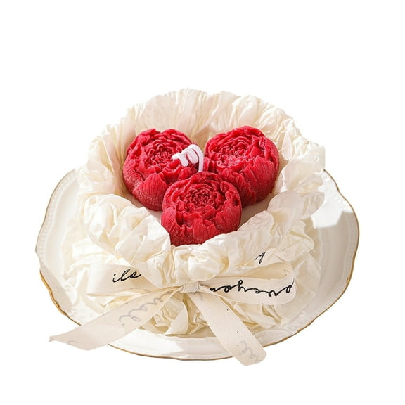 YIMWNYI Peony Flower Scented Candle, Aromatherapy Soy Wax Candle for Home, Stress Relief, Bath & Relaxation, Anniversary & Birthday Gift for Women, Moms, Girlfriends