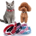 thumbnail image 5 of Puppy PU Leather Dog Leash Durable Animal Accessories Pet Collars Pet  Supplies Dog Necklace RED M, 5 of 8