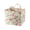 Beige-based pink flowers, variant on Fabric Basket Organizer Floral Quilted Foldable With Handles Neutral Design Complements Any Home Decor (2479)