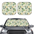 thumbnail image 2 of Fotbe Hawaiian Style 2-Piece Car Windshield Sun Shade | Sun Blocker for Car Windshield | Foldable Automotive Interior Accessories for Sun Protection-Small, 2 of 6