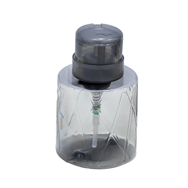 1/2 Pcs Lockable Empty Pump Dispenser Nail Manicure Makeup Remover Lightweight Refillable Pressure Container Tool