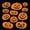 Jack-o-lantern Clings, variant on PMU Halloween Decorations 11 PCS (1 Sheet) Halloween Window Clings, Jack-O-Lantern Clings 12in x 17in Wall Decal Floor Clings, Scary Halloween Decoration Window Stickers