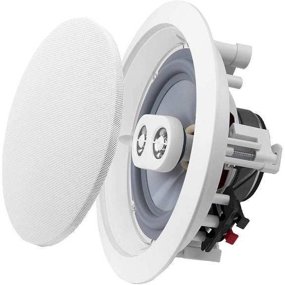 OSD Weatherproof 6.5” in-Ceiling Single Stereo - Dual Tweeter Speaker - ICE600TTWRS