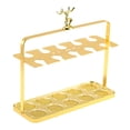 thumbnail image 4 of yotijay Glass Display Rack White Glass Holder for Home Restaurant Festival gold 10 grids, 4 of 9