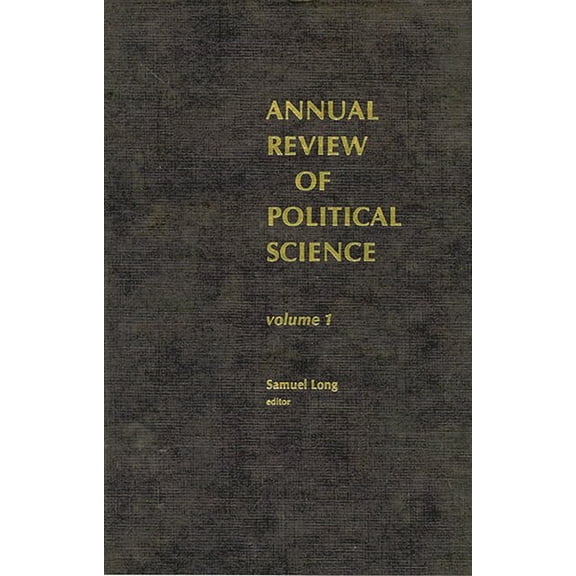 Annual Review of Political Science, Volume 1 (Hardcover)
