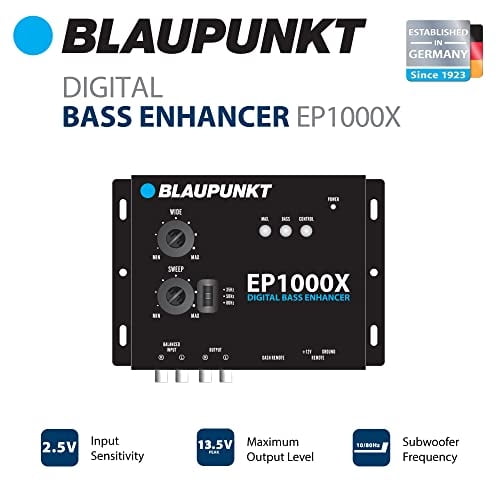 Blaupunkt EP1000X Restaurador de nota de bajo de potenciador de graves digitales