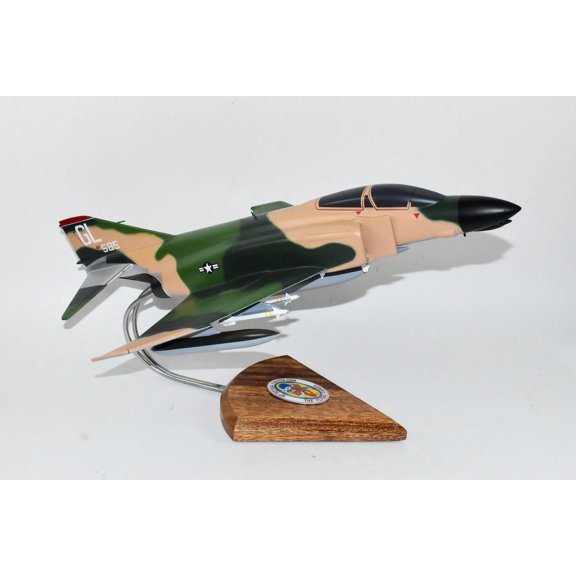 36th TFS Flying Fiends F-4c Model, 1/42 (18") Scale, Mahogany