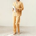 thumbnail image 4 of Icvfdpl Womens Summer Pajamas Sets Cotton Checkered Homewear Set Nightwear L, 4 of 8