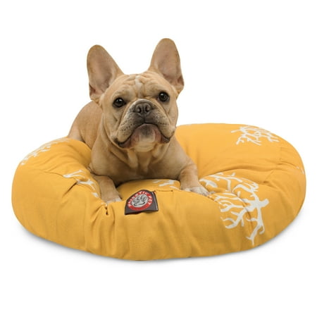 UPC: 0788995506058 | Majestic Pet Coral Round Dog Bed Treated Polyester Removable Cover Machine Washable