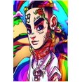 thumbnail image 1 of PPHAOSHO Rapper Cartoon Poster frameless Painting Canvas Wall Posters Art Picture Print Modern Home Decor 24x36inch, 1 of 2