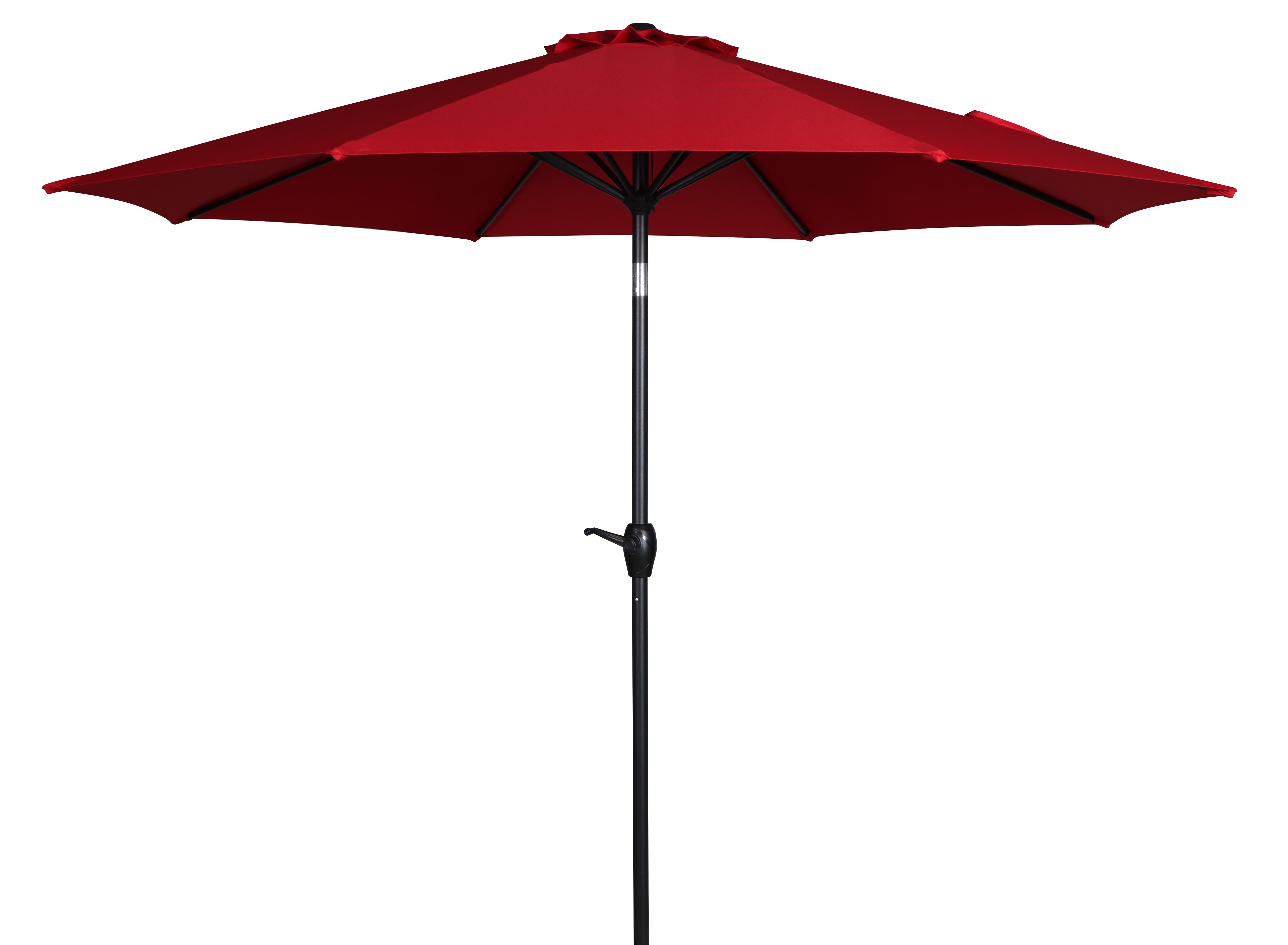 (2 pack) Mainstays 9' Red Crank Lift and 3 Position Tilt Patio Umbrella