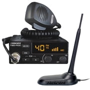 PRESIDENT CB Radio Starter Kit with TED FCC 40-Channel 12-Volt AM/FM CB Radio and Virginia-Fixed Magnet-Mount Antenna