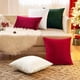 thumbnail image 4 of Fundas de almohada navideñas de terciopelo EMEMA, paquete de 2 unidades, 51 x 51 cm, color verde oscuro, 4 of 6