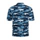 thumbnail image 3 of Camisa de playa de manga corta para hombre, moderna, informal, con botones, de verano, de camuflaje azul, 3 of 7