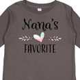 thumbnail image 4 of Inktastic Nana's Favorite- Heart Grandchild Boys or Girls Long Sleeve Toddler T-Shirt, 4 of 5