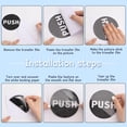 thumbnail image 3 of 14 Sets 2 Colors Self Adhesive Push Pull Door Sign Stickers Pull Push Safety Sign Label Decals Flat Round Decals for Doors Window Outdoor Cafe Restaurant Colorful, 3 of 5