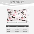 thumbnail image 3 of Plush Throw Pillow Covers, Dachshund Dog Puppy Pink Love Pillow Cases with Invisible Zipper, Breathable Microfiber Pillow Cases Standard Size for Sleeping Bedroom Sofa Living Room 20x30, 3 of 5
