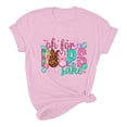 thumbnail image 5 of Spring Saving GaThRRgYP Easter Shirts for Women,Women's Fashion Crewneck Printed Short Sleeve T-shirt Casual Loose Shirt Tops, 5 of 6