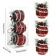 thumbnail image 3 of Adornos de árbol de Navidad de espuma 3-Pack | Bolas multicolores de 3.15 pulgadas, piñas, bolsas a cuadros, acabado brillante, decoraciones navideñas reutilizables para árbol, coronas, Mardi Gras,, 3 of 6