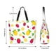 thumbnail image 5 of Fotbe Strawberry and Lemon Bolsa Tote Estética de Lona con Estampado para Mujer - Bolsa Reutilizable de Hombro Casual para Vacaciones, Compras, Trabajo y Gimnasio, 5 of 8