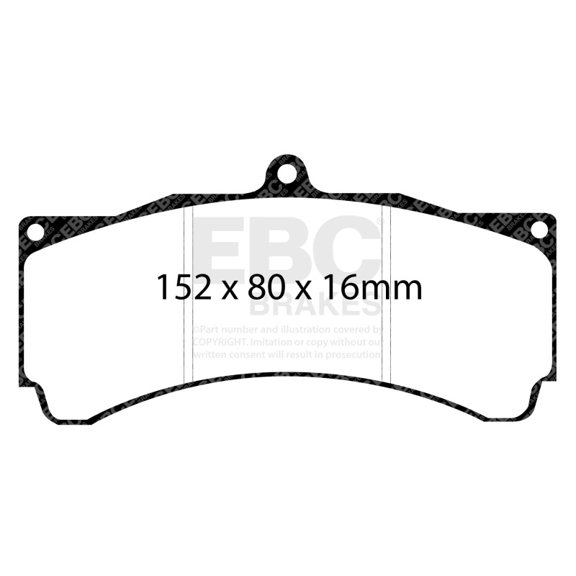 EBC Brakes Yellowstuff 4000 Series Street and Track Brake Pad Set