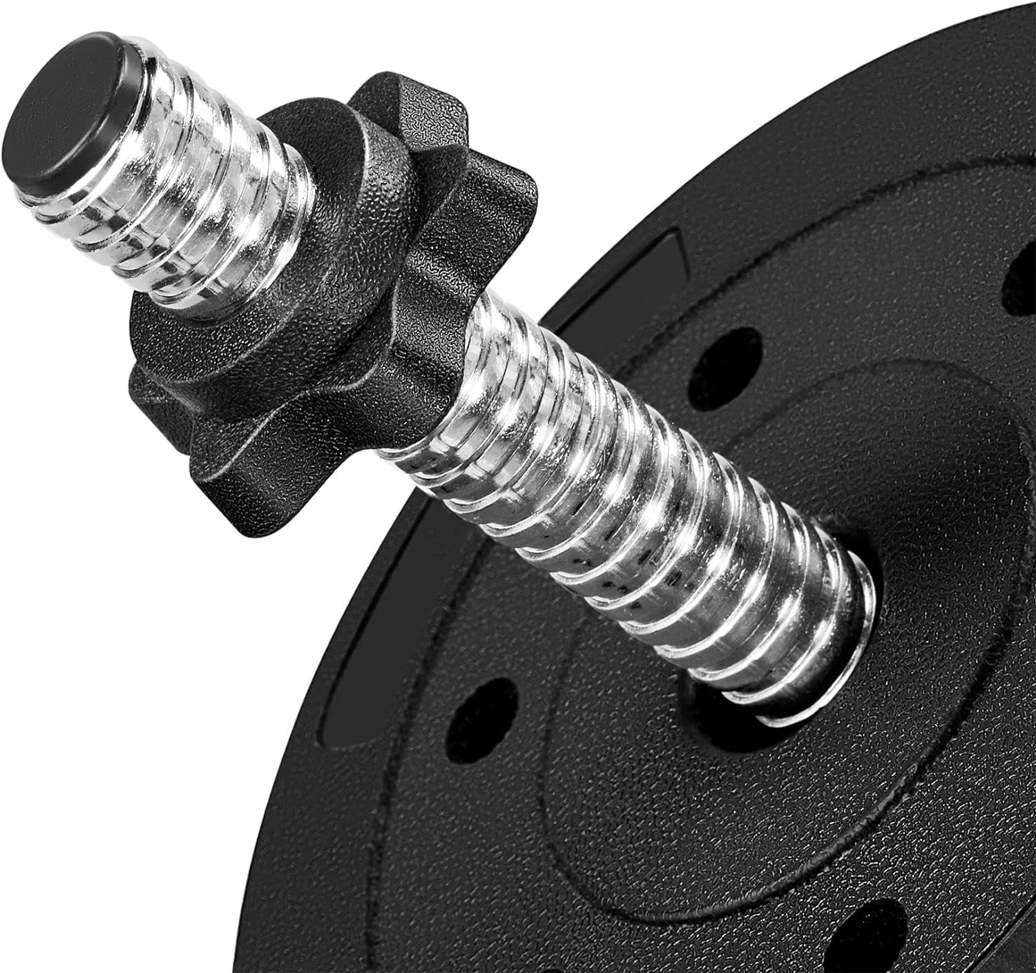 Yaheetech Adjustable Dumbbells Weight Set Dumbbell Weights Exercise & Fitness Equipment w/ 4 Spinlock Collars for Women & Men Home Gym Strength Training  55 pounds