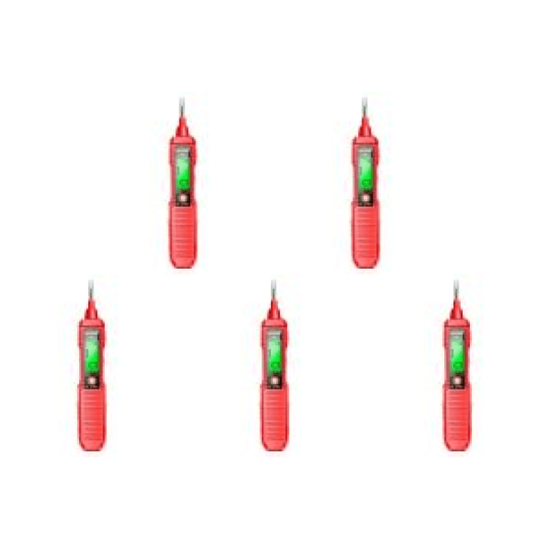 Probador digital VD807 de voltaje sin contacto AC12-300V Probador de cable de fuego cero Rojo