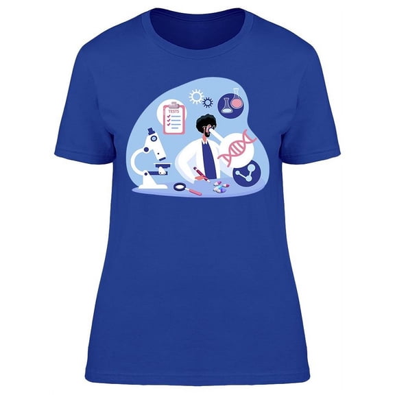 Scientist, Laboratory Equipment T-Shirt Women -Image by Shutterstock, Female 3X-Large