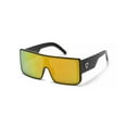 thumbnail image 4 of Retro Large Square Pilot Flat Top Sunglasses Mens Womens Mirror Lens, 4 of 8