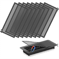 thumbnail image 1 of 4 X 10inch Floor Vent Covers, Strong Magnetic Vent Mesh Air Vent Filters PVC Floor Register Vent Screens for Home, 8PCS, 1 of 7