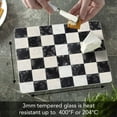 thumbnail image 7 of CounterArt Arlington Check Tempered Glass Cutting Board 10" by 8", 7 of 7