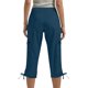 thumbnail image 4 of Pantalones de Cintura Elástica para Mujeres Color Sólido Ropa Casual Bolsillos de Longitud Completa Capris Mujeres Cintura Elástica Capris, 4 of 5