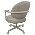 thumbnail image 3 of 4 - Swivel Metal Dining Caster Chair M-70 - Hemsath Driftwood - Beige, 3 of 3