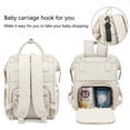 thumbnail image 5 of GUANGCAIJIA Stylish Backpack Diaper Bags for Cute Baby Boy Girl Organizer Unisex Stroller Mommy Hospital for Delivery Travel White, 5 of 6